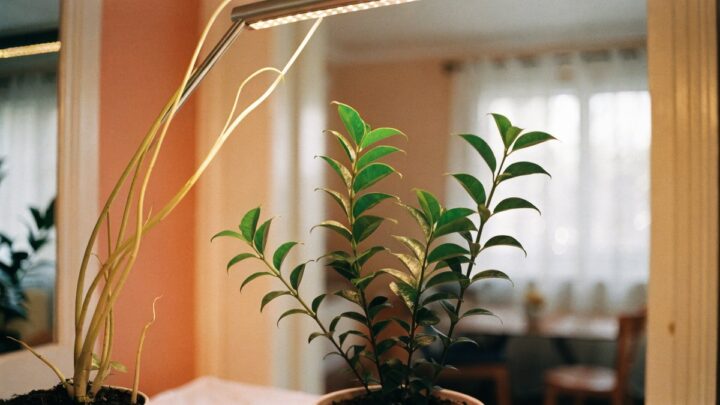Erros comuns ao usar luz artificial para plantas dentro de casa