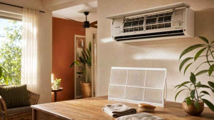 Como limpar filtro do ar condicionado e as pás do ventilador