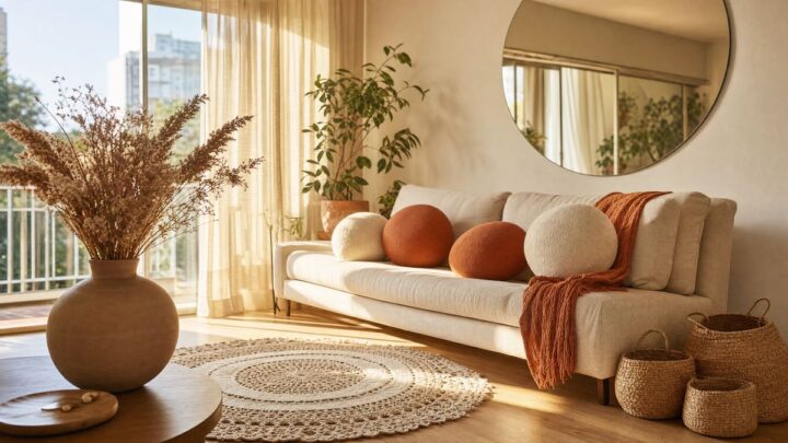 Decoração formas orgânicas 2026: renove sem trocar móveis